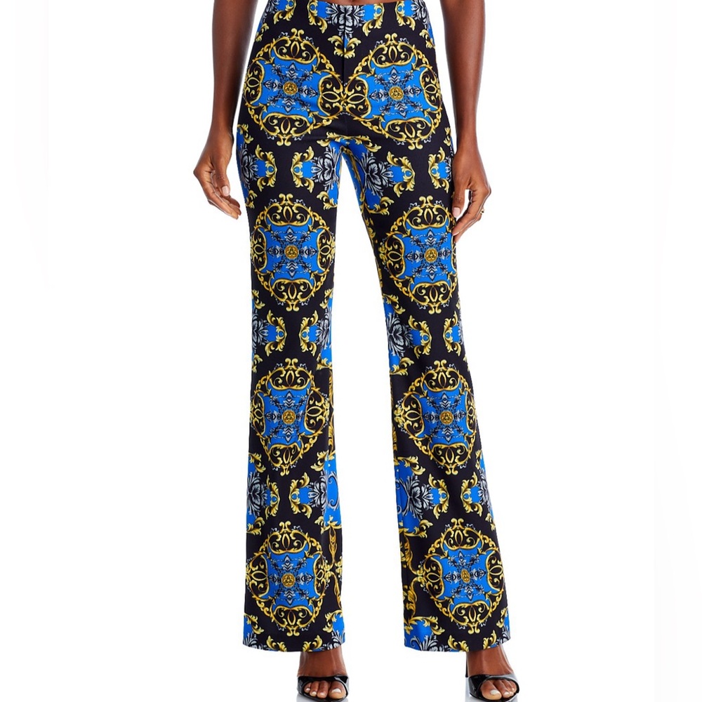 Alice and Olivia Teeny Printed Flared Pants Size 4